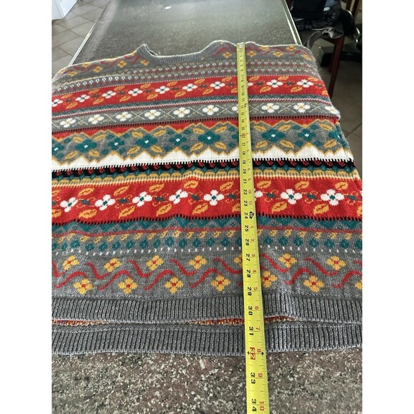 Vtg Moda International Forelli Sweatshirt Women 3X red floral Crewneck - Picture 6 of 7